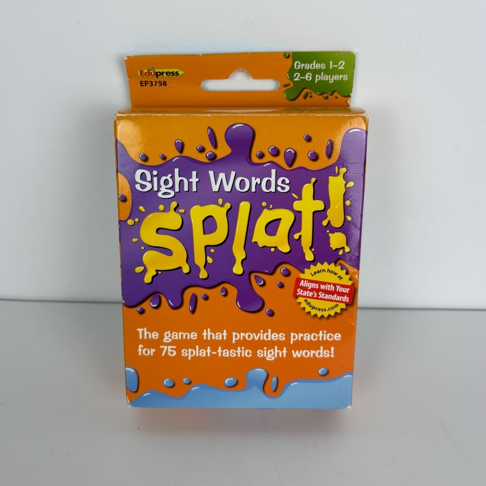 Edupress Sight Words Splat Game Grades 1-2
